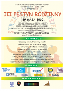 III Festyn Rodzinny na Strzeszynie Greckim - zaproszenie